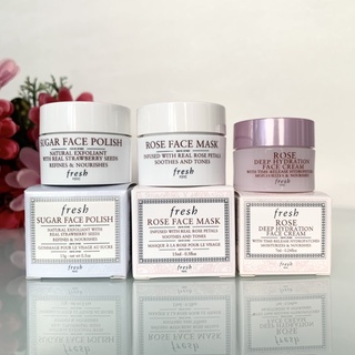 แท้💯 Fresh rose face cream, face mask, sugar face polish exfoliator