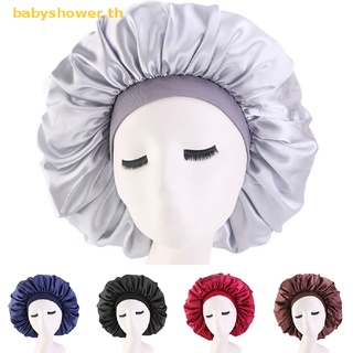 SHOWER Large Night Sleeping Cap Hair Bonnet Hat Head Cover Sa Wide Band Adjust Caps TH