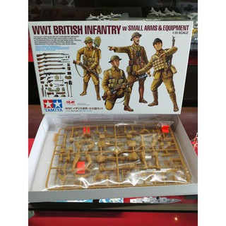 โมเดลประกอบ Tamiya 1/35 TA32409 WWI British Infantry w/Small Arms &amp; Equipment