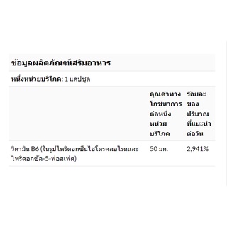 ภาพขนาดย่อของภาพหน้าปกสินค้าLife Extension Vitamin B6 250 mg 100 Vegetarian Capsules วิตามินบี 6 บี6 pyridoxine จากร้าน napaphachkate บน Shopee ภาพที่ 6