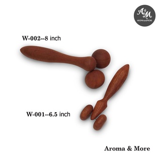Aroma&amp;More ไม้นวดตัวลูกกลิ้ง -ไม้นวดตัวเพื่อสุขภาพ กระทัดรัด พกพาสะดวก ขนาด 6.5 นิ้ว และ 8 นิ้ว