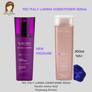 Tec Italy Lumina conditioner 300ml - ครีมนวดเนื้อสีม่วงเหมาะสำหรับผมสีเทา ผมบลอนด์หม่น