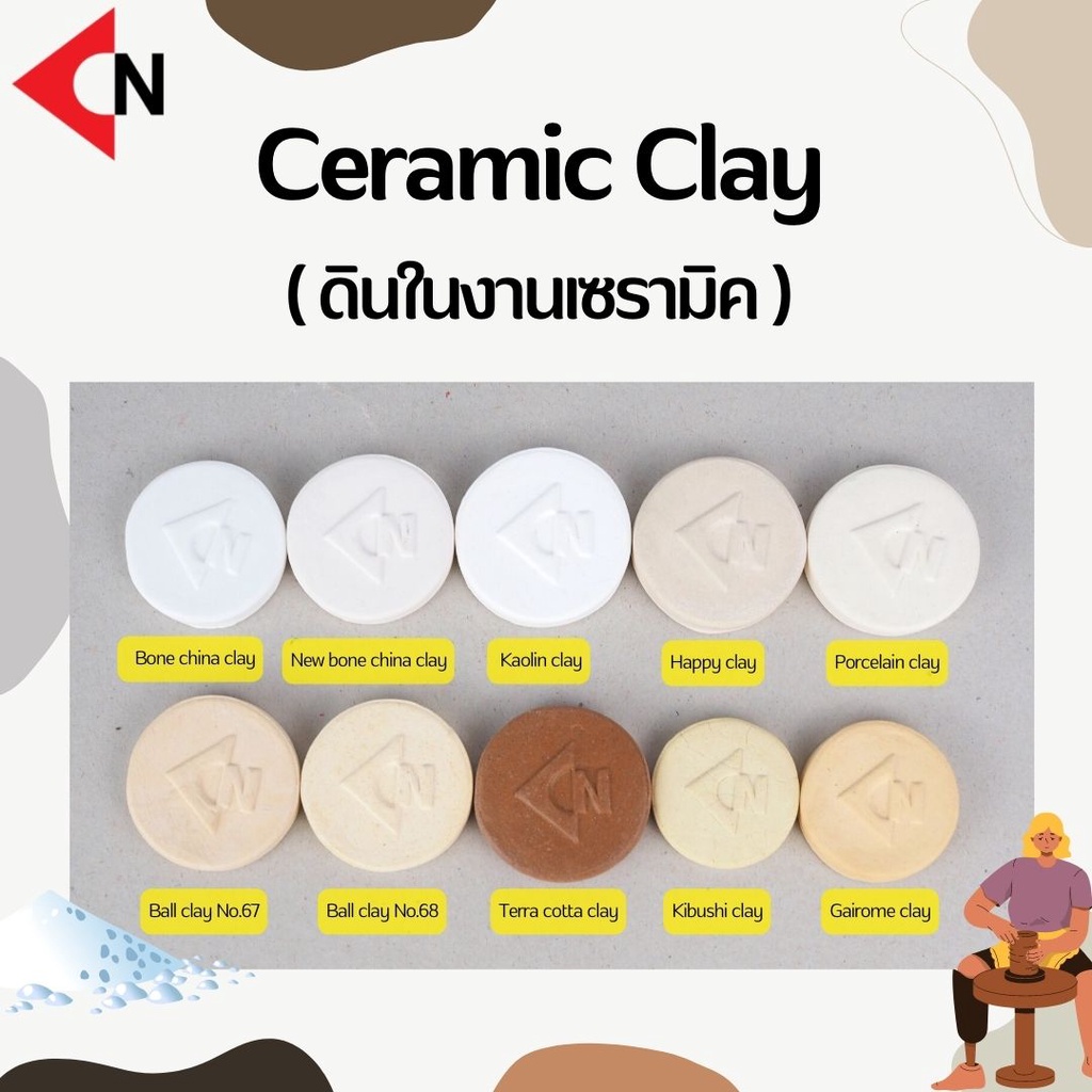 clay-ดินชนิดผงและดินนวดพร้อมปั้น-ดินปั้น-ดินเซรามิค-บรรจุ-1-กิโลกรัม