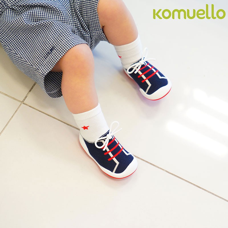 sale-รองเท้าเด็กหัดเดิน-รองเท้าเด็กอ่อน-komuello-string-navy-รองเท้าเด็ก-bkk