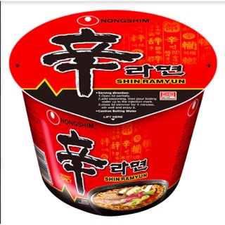 Nongshim shin ramen  นงชิม บะหมี่กึ่งสำเร็จรูป ชิน ราเมียน 114g