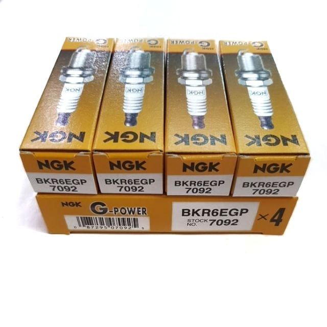 หัวเทียน-ngk-bkr6egp-ของแท้-100-แพ็ค4หัว-หัวเทียนเข็ม-platinum-g-power-หัวเทียนแพลตตินั่ม-โตโยต้า-ฮอนด้า-มิตซู-นิสสัน