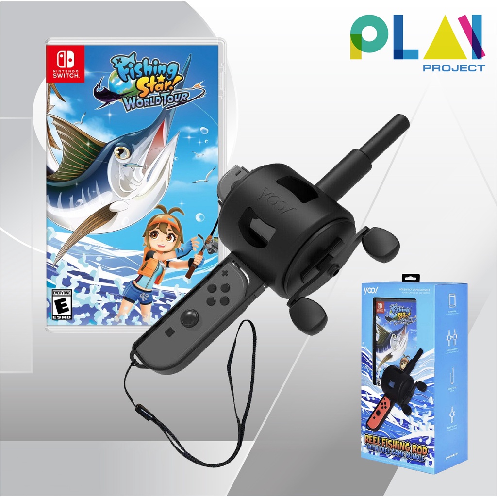 Fishing Star World Tour Reel Fishing Rod Bundle - Nintendo Switch - Neuf USA