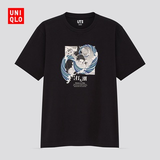 Uniqlo เสื้อยืด แขนสั้น พิมพ์ลายมังงะ (UT) (Demon Slayer Series) สําหรับผู้ชาย