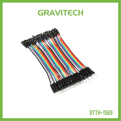 ภาพหน้าปกสินค้าPremium Female/Male Jumper Wires - 10cm x40 จากร้าน gravitechthai บน Shopee