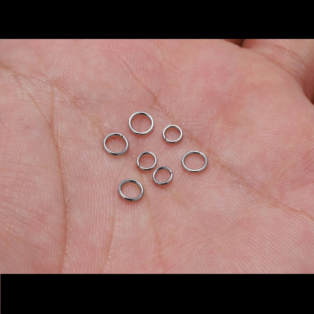 ภาพสินค้าSt.kunkka 200 ชิ้น / ล็อต 4 5 6 8 10 มม ห่วงแหวนสเตนเลส สำหรับทำเครื่องประดับ18Kแหวน จากร้าน yongforyou.th บน Shopee ภาพที่ 5