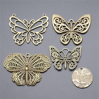 ภาพขนาดย่อของสินค้าBig Butterfly Charms Diy Fashion Jewelry Accessories Parts Craft Supplies Charms For Jewelry Making