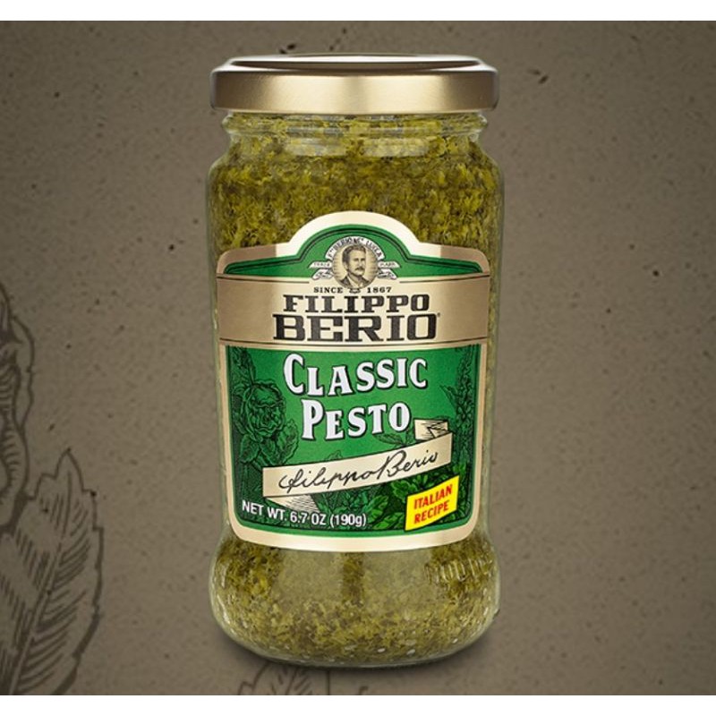 ซอสโหระพา เพสโต้ FILIPPO BERIO Classic Pesto 190g. | Shopee Thailand