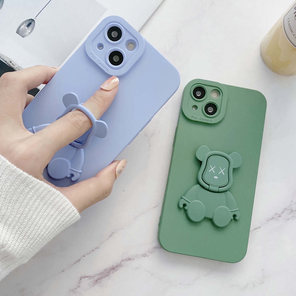 ภาพหน้าปกสินค้าเคสซิลิโคนขายึดหมี 3D รุนแรง เคสไอโฟน iPhone11 เคสไอโฟน7พลัส caseiPhone13 Pro max เคสi12 pm Apple iPhone 11 เคสซิลิโคน11Promax เคสไอโฟน8/8plus เคส7plus เคสi11 i13pm เคสi12 X เคสไอโฟน 12 จากร้าน ashion1234.th บน Shopee