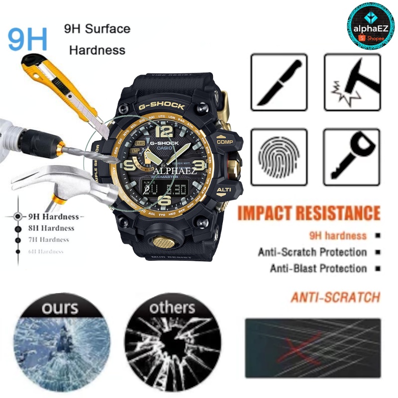 casio-g-shock-gwg-1000-1a9-mud-master-series-9h-ฟิล์มกระจกนิรภัยกันรอยหน้าจอ-gwg-1000