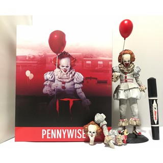 firstbuy_โมเดล อิท เพนนี่ไวส์ (IT Pennywise) เปลี่ยนหัว-แขนได้ แบบใหม่ ขนาดสูง 7 นิ้ว งานกล่อง มาใหม่
