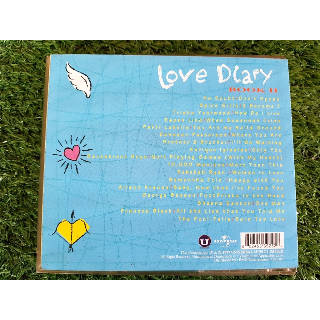 cd-แผ่นเพลงสากล-love-diary-book-ii-ปกราคา-450-บาท