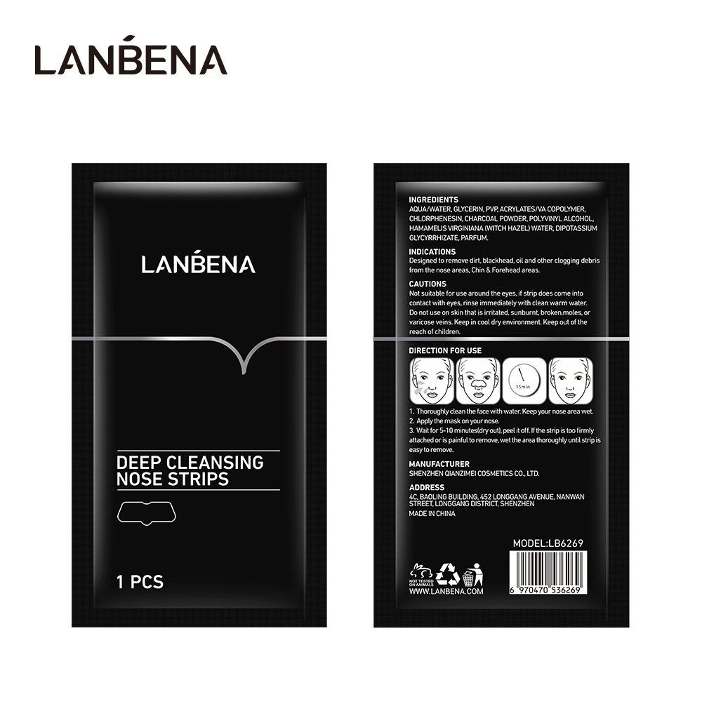 lanbena-แถบมาสก์จมูก-ทําความสะอาดล้ําลึก-1-ชิ้น-ลงนามเพื่อกําจัดสิ่งสกปรก-สิวหัวดํา-มาสก์เกอร์-สําหรับ-missing-comedo-jerawat