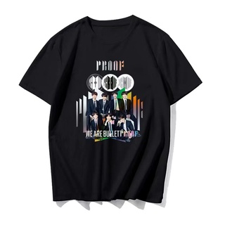 เสื้อยืดผ้าฝ้ายCOTTON 【ขายดีเหมือนเค้กร้อน】อัลบั้มใหม่ Bts PROOF เสื้อยืดแขนสั้น B &lt;พร้อมส่ง&gt;S-5XL