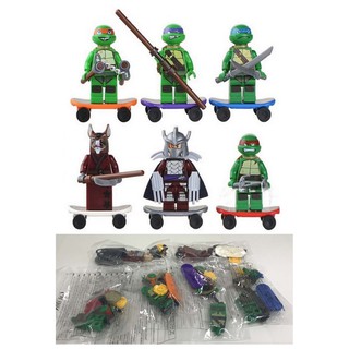 เลโก้ตัวต่อ Ninja Turtles เต่านินจา (SET 6 PCS) ไม่มีกล่อง POC0019