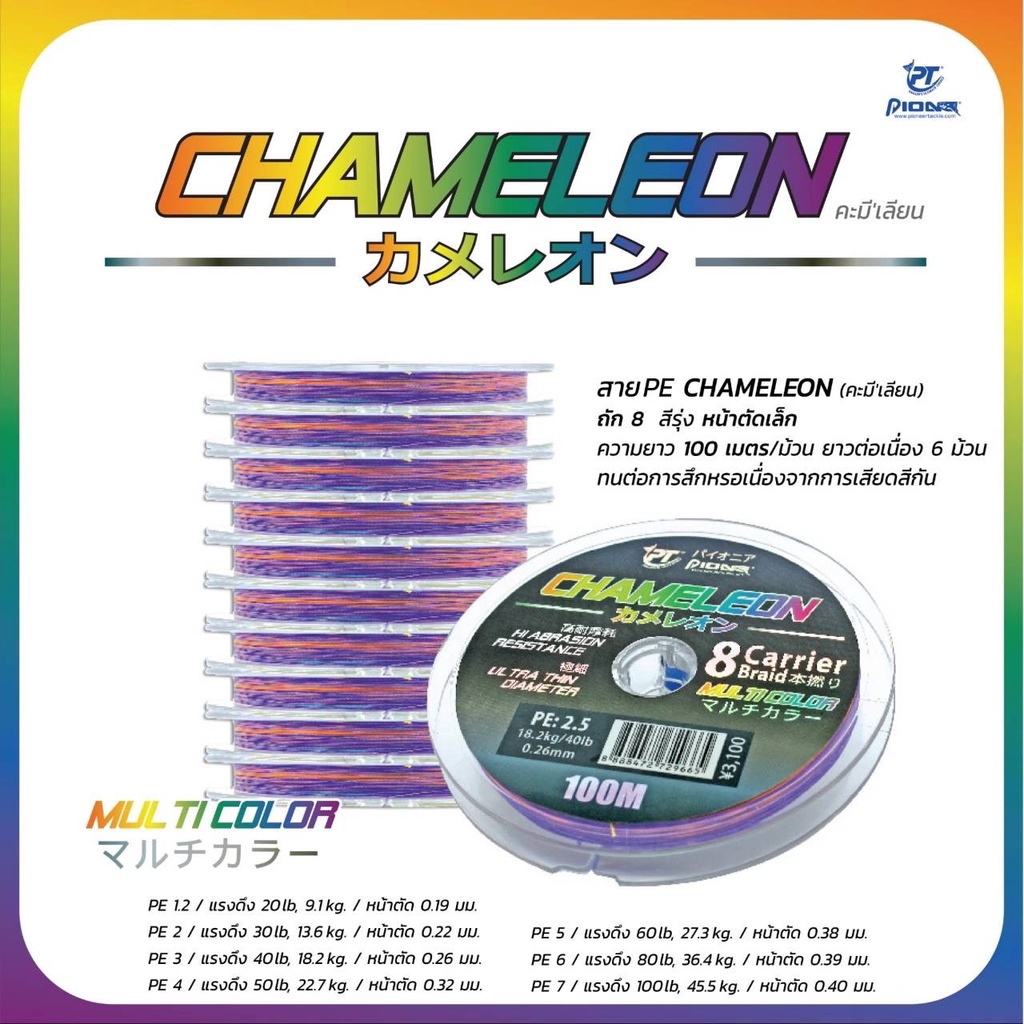 สายpe-chameleon-ถัก8-สีรุ้ง