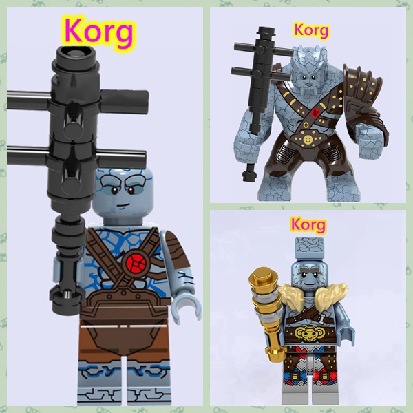 ของเล่นตัวต่อเลโก้-marvel-thunder-god-korg-เข้ากันได้กับของเล่นสําหรับเด็ก