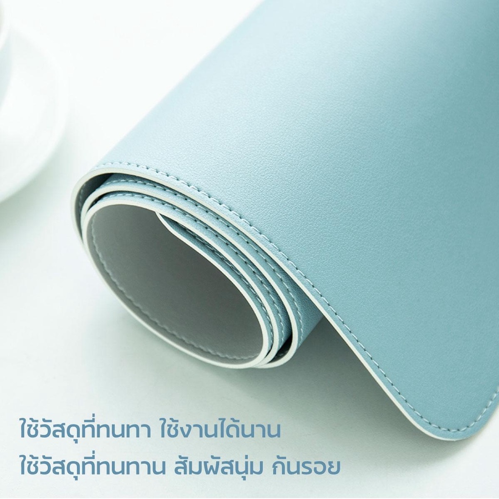 แผ่นรองเมาส์-ขนาด-60x30-80x40-ซม-แผ่นรองเมาส์หนัง-pe-สำหรับทำงาน-ป้องกันการลื่นไหล-coco-phone