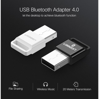 ภาพหน้าปกสินค้าUgreen Wireless USB Bluetooth Adapter V4.0 (Black 30524,White 30443) ซึ่งคุณอาจชอบสินค้านี้