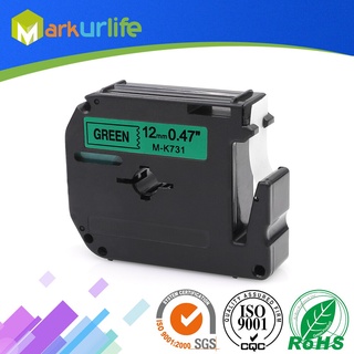 1 PCS 12mm*8m M-K731 Compatible Brother M Tapes Label cartridge MK731 Mk 731 for Brother P touch printer PT100 PT65