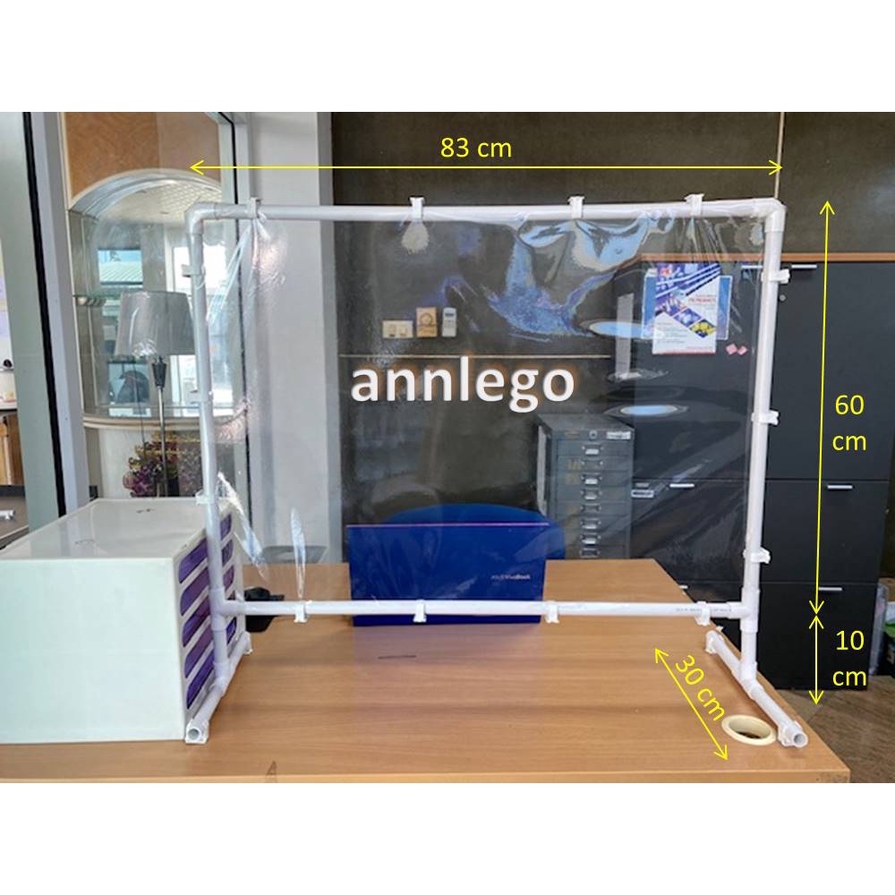 ฉากกั้นพลาสติก-diy-ถอดประกอบ-สำหรับติดตั้งที่เคาน์เตอร์-สำนักงาน
