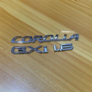 โลโก้ COROLLA GXi 1.6 ติดท้าย Toyota  ราคายกชุดมี 3 ชิ้น