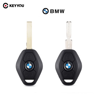 Keyyou เคสรีโมตกุญแจรถยนต์ แบบเปลี่ยน สําหรับ BMW 1 3 5 6 7 Series X3 X5 Z3 Z4