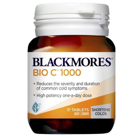 ภาพสินค้าBlackmores Bio C 1000 mg 31'S  แบลคมอร์ไบโอซี 31 เม็ด วิตามินซี ขนาด 31 เม็ด จากร้าน pnfsmoothlife บน Shopee ภาพที่ 1