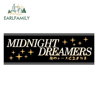 Earlfamily สติกเกอร์ ลายการ์ตูนอนิเมะ Midnight Dreamers Slap แฟชั่น สําหรับติดตกแต่งรถยนต์ แล็ปท็อป หน้าต่าง