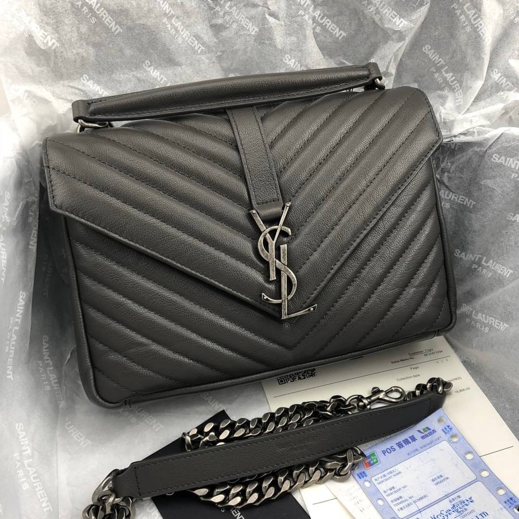 saintlaurent-collegebag-sale-sale-เกรด-vip-size-24cm-ราคา-sale-4000-อุปกรณ์-full-box-set