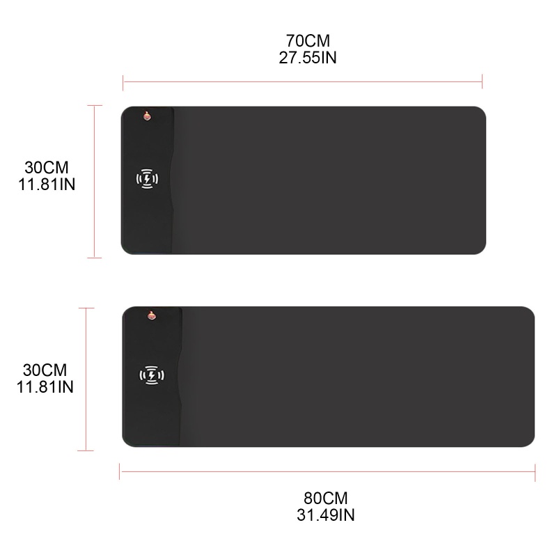 แผ่นรองเมาส์-คีย์บอร์ดไร้สาย-15w-rgb-สําหรับสํานักงาน