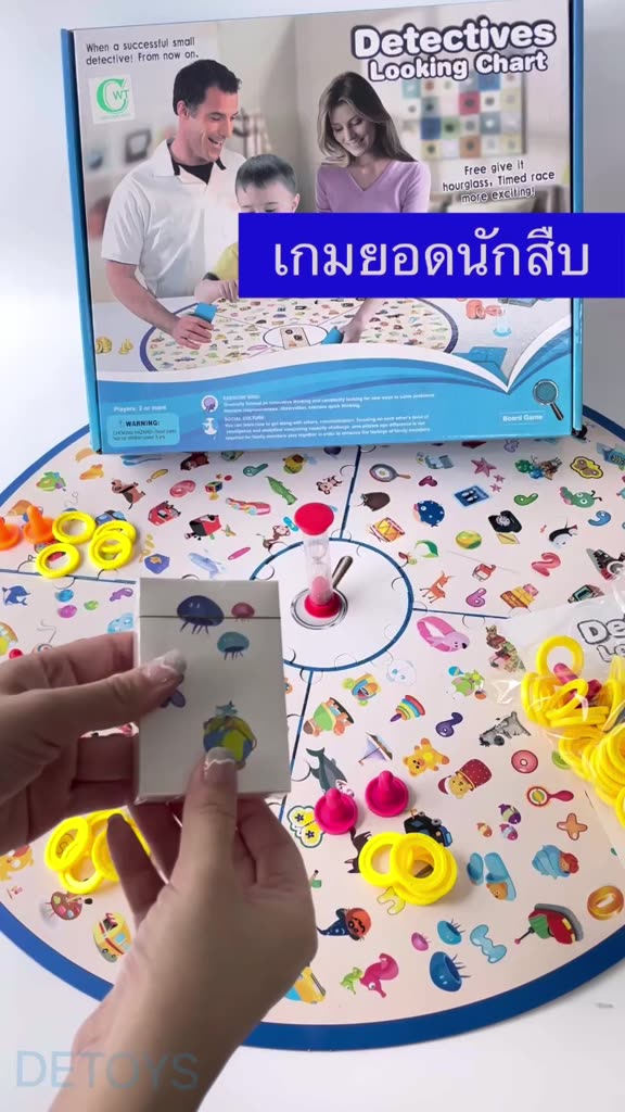 เกมนักสืบ-เกมจับคู่-detective-board-game-เกมหาภาพ-ปาร์ตี้เกม-เกมครอบครัว-ของเล่นสอนศัพท์-game-เกมส์-party