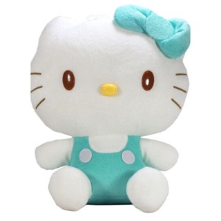 แท้ 100% จากญี่ปุ่น ตุ๊กตา ซานริโอ้ เฮลโล คิตตี้ Sanrio Hello Kitty Cloth Blue Plush Doll