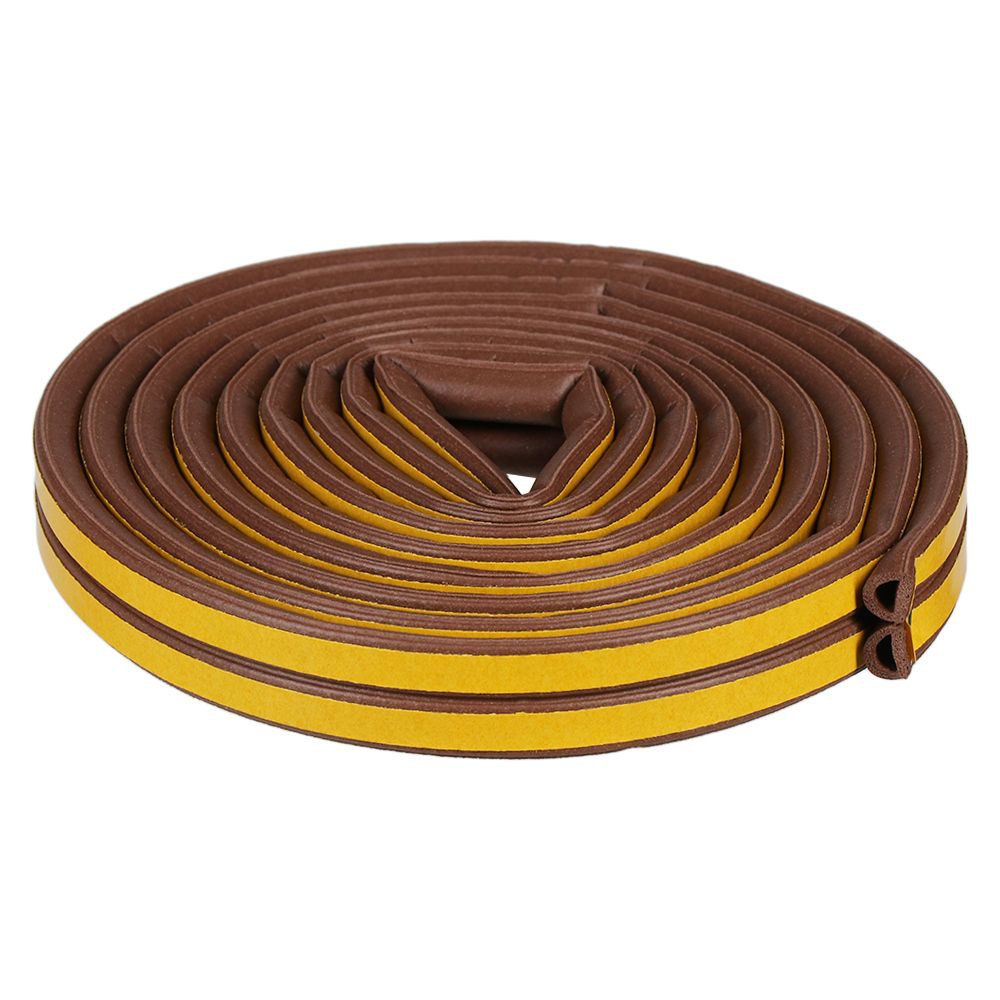 weatherstrip-fitt-d-profile-6x9mm-5m-brown-ซีลยางประตู-fitt-d-profile-6x9-mm-5ม-สีน้ำตาล-คิ้วกันแมลง-อุปกรณ์เสริมประตูห