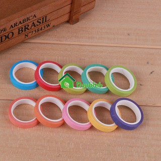  COD!♠⁎10pcs Colorful Paper Tape Adhesive Sticker DIY Scrapbooking Decor Writable