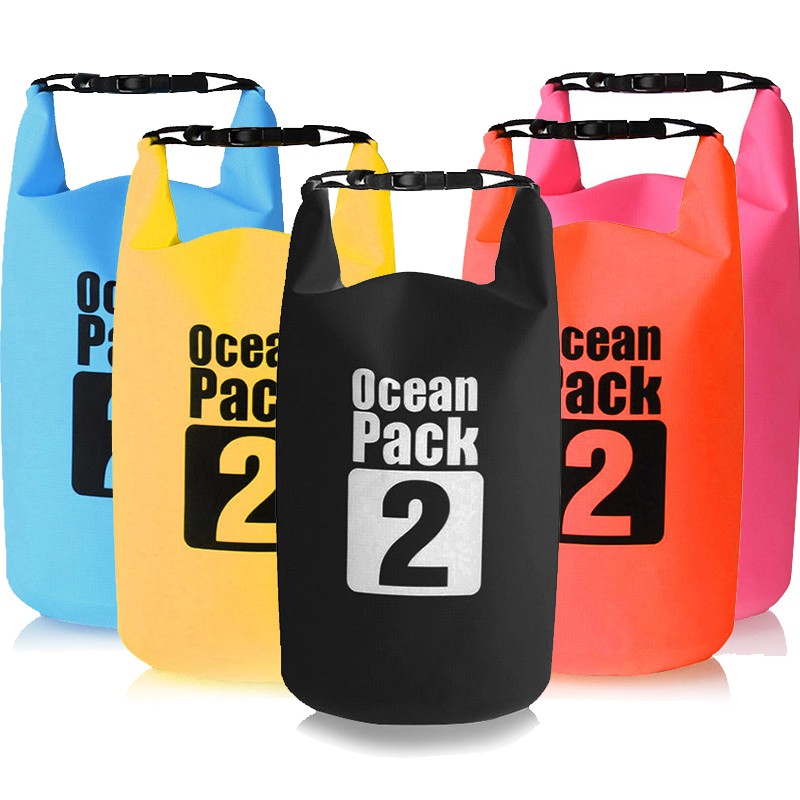 ภาพหน้าปกสินค้าKorean KD 742กระเป๋ากันน้ำ ถุงกันน้ำ ถุงทะเล ชายหาด Beach Travel Waterproof Bag ความจุ 5 ลิตร/10 ลิตร/15 ลิตร - 742
