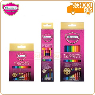 ภาพหน้าปกสินค้าสีไม้ Master Art 12 สี รุ่นใหม่ ดินสอสี มาสเตอร์อาร์ต 1 และ 2 หัว Bi / Coloured Pencils Mas ที่เกี่ยวข้อง