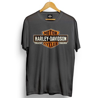 เสื้อยืด พิมพ์ลายโลโก้รถจักรยานยนต์ Harley Davidson ราคาถูก