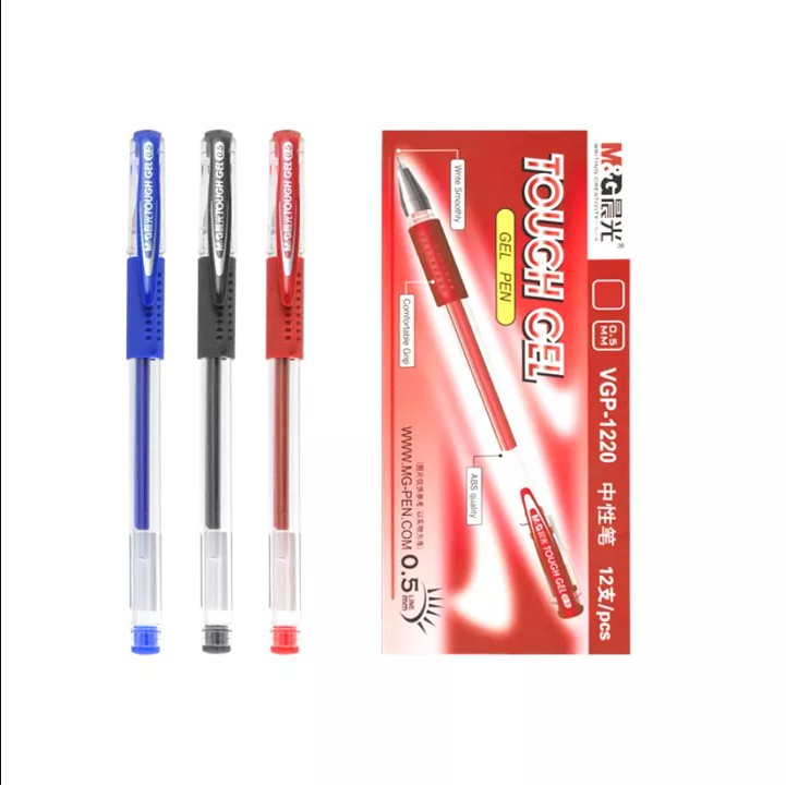 ปากกา-เจล-m-amp-g-vgp-1220-หัว-0-5-มม-ดำ-แดง-น้ำเงิน