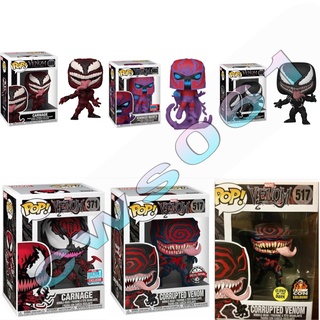 Funko POP โมเดลฟิกเกอร์ Marvel Venom Carnage Venomized Magneto PVC สีดํา
