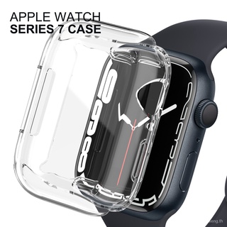 เคส TPU แบบนิ่ม ป้องกันรอยหน้าจอ สําหรับ Compatible with Apple Watch Series 7 41 มม. 45 มม.44 มม.42 มม.40 มม.38 มม.case