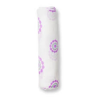 Lulujo ผ้าอ้อมมัสลินคอตตอน Bamboo Muslin Swaddle - Lavender Medallion