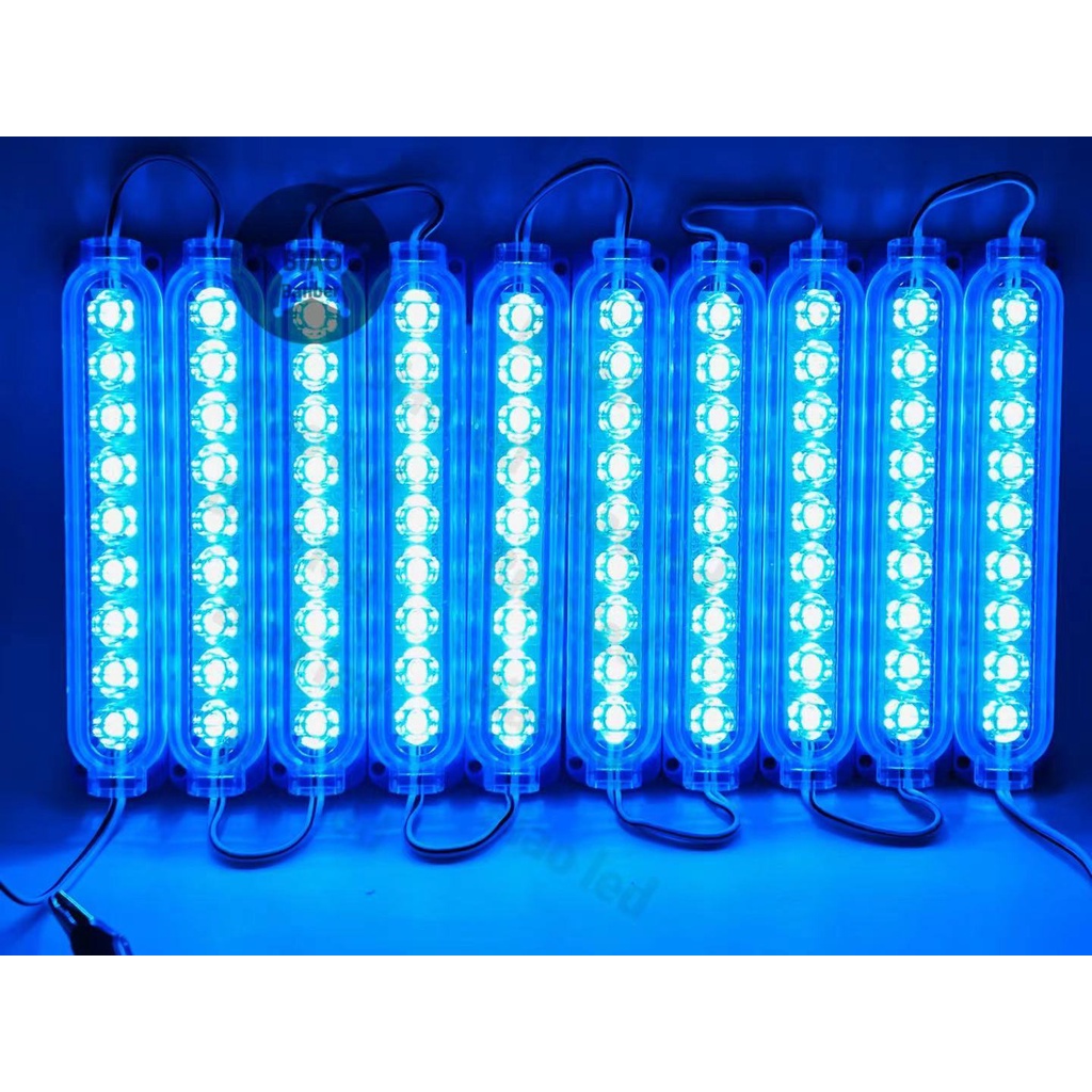 ไฟ-led-module-9led-24v-รถใหญ่-หกล้อ-สิบล้อ-มี7สีให้เลือก-10ชิ้น-1แผง