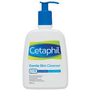 Cetaphil Gentle Skin Cleanser 500 ML แบบหัวปั๊ม ของแท้ 100% จากฝรั่งเศส ผลิตภัณฑ์ทำความสะอาดผิว คงความชุ่มชื้น อ่อนโยน