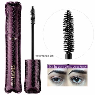 แท้ชัวร์Tarte Lights ,Camera, Lashes 4 in 1 Mascara 4ml มาสคาร่าที่โมเมแนะนำ ต่อขนตายาว หนาเป็นแพสวย สูตรกะนน้ำ