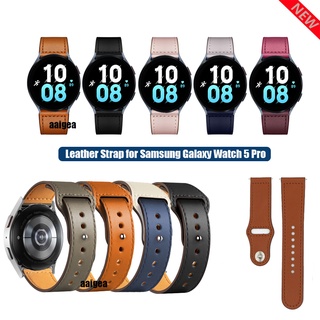 สายนาฬิกาข้อมือ หนังวัวแท้ 20 มม. สําหรับ Samsung Galaxy Watch 5 6 40 มม. 44 มม. Pro 45 มม. Watch4 Watch6 Classic
